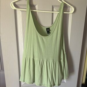 Wild Fable Green Peplum Tank Top